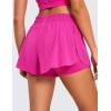 imageCRZ YOGA 2 in 1 Split Flowy Running Shorts for Women 3quot  High Waisted Quick Dry Skirts for Tennis Workout Athletic LoungeHibiscus Purple