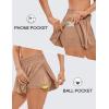 imageCRZ YOGA 2 in 1 Split Flowy Running Shorts for Women 3quot  High Waisted Quick Dry Skirts for Tennis Workout Athletic LoungeMocha Mousse
