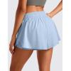 imageCRZ YOGA 2 in 1 Split Flowy Running Shorts for Women 3quot  High Waisted Quick Dry Skirts for Tennis Workout Athletic LoungeThe Breeze Blue