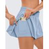 imageCRZ YOGA 2 in 1 Split Flowy Running Shorts for Women 3quot  High Waisted Quick Dry Skirts for Tennis Workout Athletic LoungeThe Breeze Blue