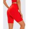 imageCRZ YOGA Butterluxe Biker Shorts 8quot  High Waisted Gym Workout Running Volleyball Spandex Yoga WomensDark Red
