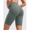 imageCRZ YOGA Butterluxe Biker Shorts 8quot  High Waisted Gym Workout Running Volleyball Spandex Yoga WomensGrey Sage
