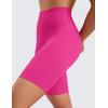 imageCRZ YOGA Butterluxe Biker Shorts 8quot  High Waisted Gym Workout Running Volleyball Spandex Yoga WomensHibiscus Purple