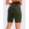 imageCRZ YOGA Butterluxe Biker Shorts 8quot  High Waisted Gym Workout Running Volleyball Spandex Yoga WomensOlive Green