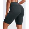 imageCRZ YOGA Butterluxe Biker Shorts Pockets 8quot  High Waisted Workout Yoga Volleyball Buttery Soft WomensDark Green