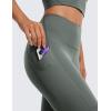 imageCRZ YOGA Butterluxe Biker Shorts Pockets 8quot  High Waisted Workout Yoga Volleyball Buttery Soft WomensGrey Sage