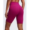 imageCRZ YOGA Butterluxe Biker Shorts Pockets 8quot  High Waisted Workout Yoga Volleyball Buttery Soft WomensMagenta Purple