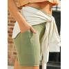 imageCRZ YOGA Butterluxe Biker Shorts Pockets 8quot  High Waisted Workout Yoga Volleyball Buttery Soft WomensMoss Green