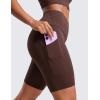 imageCRZ YOGA Butterluxe Biker Shorts Pockets 8quot  High Waisted Workout Yoga Volleyball Buttery Soft WomensTaupe