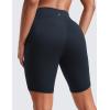 imageCRZ YOGA Butterluxe Biker Shorts Pockets 8quot  High Waisted Workout Yoga Volleyball Buttery Soft WomensTrue Navy