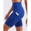 imageCRZ YOGA Butterluxe Biker Shorts Pockets 8quot  High Waisted Workout Yoga Volleyball Buttery Soft WomensWaves Blue