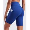 imageCRZ YOGA Butterluxe Biker Shorts Pockets 8quot  High Waisted Workout Yoga Volleyball Buttery Soft WomensWaves Blue