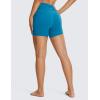 imageCRZ YOGA Butterluxe Crossover Biker Shorts 5quot  Criss Cross High Waisted Workout Yoga Buttery Soft WomensSupersonic Blue