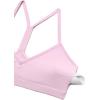 imageCRZ YOGA Butterluxe Ruched Sports Bras for Women  V Neck Spaghetti Thin Strap Y Back Wireless Padded Yoga Crop TopVita Pink