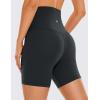 imageCRZ YOGA Butterluxe Super High Waist Biker Shorts 6quot Yoga Workout Womens Buttery Soft Over BellyMelanite