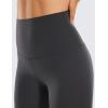 imageCRZ YOGA Butterluxe Super High Waist Biker Shorts 6quot Yoga Workout Womens Buttery Soft Over BellyMysterious Grey