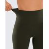 imageCRZ YOGA Butterluxe Super High Waist Biker Shorts 6quot Yoga Workout Womens Buttery Soft Over BellyOlive Green