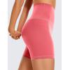 imageCRZ YOGA Butterluxe Super High Waist Biker Shorts 6quot Yoga Workout Womens Buttery Soft Over BellyRaspberry Sorbet