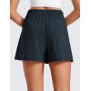 imageCRZ YOGA Linerless Relaxed Casual Shorts for Women 3quot  High Waisted for Lounge Athletic Golf with PocketsTrue Navy