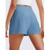 imageCRZ YOGA Linerless Relaxed Casual Shorts for Women 3quot  High Waisted for Lounge Athletic Golf with PocketsUniverse Blue