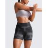 imageCRZ YOGA Secretsculpt Butterlift Biker Shorts 4quot  No Front Seam High Waisted Womens Workout Gym Booty Scrunch ButtGrey Tie Dye Flowers