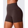 imageCRZ YOGA Secretsculpt Butterlift Biker Shorts 4quot  No Front Seam High Waisted Womens Workout Gym Booty Scrunch ButtHot Fudge Brown