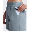 imageCRZ YOGA SoftAura Sweat Shorts for Women 4quot  High Waisted Modal for Casual Lounge Athletic with Pockets DrawstringBelgian Blue