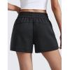 imageCRZ YOGA SoftAura Sweat Shorts for Women 4quot  High Waisted Modal for Casual Lounge Athletic with Pockets DrawstringBlack