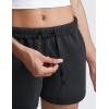 imageCRZ YOGA SoftAura Sweat Shorts for Women 4quot  High Waisted Modal for Casual Lounge Athletic with Pockets DrawstringBlack