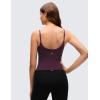 imageCRZ YOGA Softness Mold Butterluxe Adjustable Strap Tank Top for Women  Crop Camisole Workout Shirt with Built in Shelf BraDeep Purple