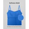 imageCRZ YOGA Softness Mold Butterluxe Adjustable Strap Tank Top for Women  Crop Camisole Workout Shirt with Built in Shelf BraSparkle Blue