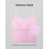 imageCRZ YOGA Softness Mold Butterluxe Adjustable Strap Tank Top for Women  Crop Camisole Workout Shirt with Built in Shelf BraVita Pink