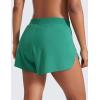 imageCRZ YOGA V Split Running Shorts for Women 25quot  High Waisted Workout Athletic Gym Track with Liner Breathable Quick DryCascadia Green