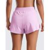 imageCRZ YOGA V Split Running Shorts for Women 25quot  High Waisted Workout Athletic Gym Track with Liner Breathable Quick DryVita Pink