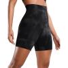 imageCRZ YOGA Butterluxe Super High Waist Biker Shorts 6quot Yoga Workout Womens Buttery Soft Over BellyBlack Tie Dye Flowers