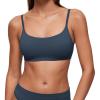 imageCRZ YOGA Softhold Double Lined Scoop Neck Bralette  Womens Adjustable Straps Cami Wireless Sleep TShirt Everyday BraSargasso
