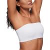imageCRZ YOGA Softhold Double Lined Strapless Bralette  Stretchy Smooth Womens Tube Tops Bandeau Wireless TShirt Everyday BraSnow White