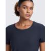 imageCRZ YOGA Cloudweight Workout Tops for Women Lightweight Athletic Short Sleeve Shirts Gym Running Side Slit TShirtsTrue Navy