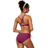 imageCRZ YOGA Twist Front Bikini Tops for Women  Padded V Neck Criss Cross Back Triangle Sexy Swim Bathing SuitFuchsia