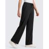 imageCRZ YOGA 4Way Stretch Casual Pants for Women 30  Straight Leg with Pockets for Work Dress TravelBlack