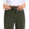 imageCRZ YOGA 4Way Stretch Casual Pants for Women 30  Straight Leg with Pockets for Work Dress TravelOlive Green