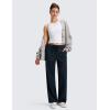 imageCRZ YOGA 4Way Stretch Casual Pants for Women 30  Straight Leg with Pockets for Work Dress TravelTrue Navy