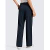 imageCRZ YOGA 4Way Stretch Casual Pants for Women 30  Straight Leg with Pockets for Work Dress TravelTrue Navy