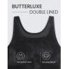 imageCRZ YOGA Butterluxe Double Lined Tank Tops for Women  Workout Casual Scoop Neck Racerback Crop Sleeveless ShirtBlack Tie Dye Flowers