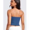 imageCRZ YOGA Butterluxe Double Lined Tube Tops for Women  Going Out Casual Tank Bandeau Crop Strapless ShirtsPitch Blue