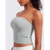 imageCRZ YOGA Butterluxe Double Lined Tube Tops for Women  Going Out Casual Tank Bandeau Crop Strapless ShirtsSterling