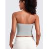 imageCRZ YOGA Butterluxe Double Lined Tube Tops for Women  Going Out Casual Tank Bandeau Crop Strapless ShirtsSterling