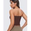 imageCRZ YOGA Butterluxe Double Lined Tube Tops for Women  Going Out Casual Tank Bandeau Crop Strapless ShirtsTaupe