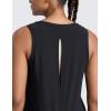 imageCRZ YOGA Cloudweight Open Back Workout Tops for Women Lightweight High Neck Athletic Gym Tank Soft Running Sleeveless ShirtsBlack
