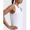 imageCRZ YOGA Cloudweight Open Back Workout Tops for Women Lightweight High Neck Athletic Gym Tank Soft Running Sleeveless ShirtsWhite